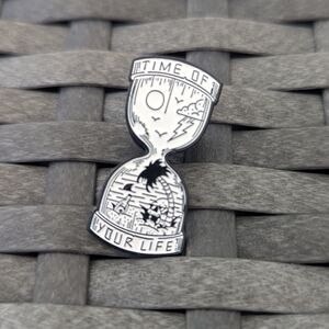 Time Of Your Life Hourglass Enamel Pin
